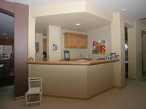 Wet Bar off Kitchen and Living Room