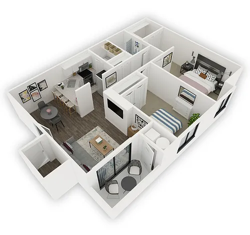 Floor plan Vera Cruz (Income Restricted)*