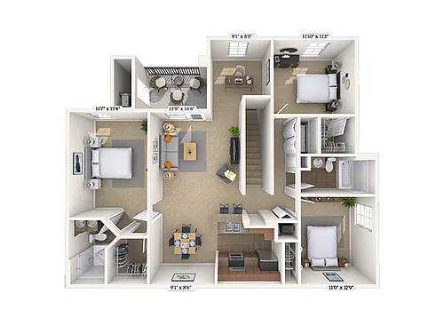 Floor plan C1D