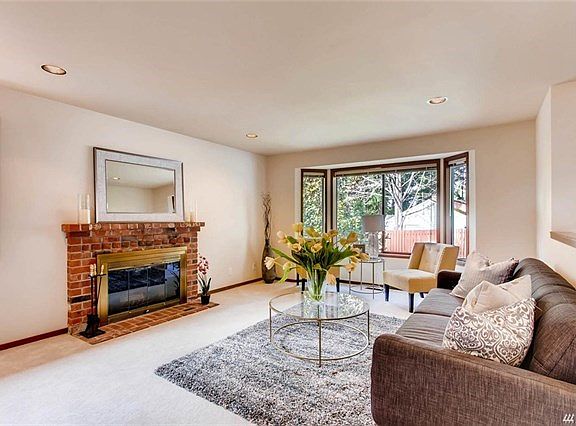 Wood burning fireplace. Gas is at the property and would be an easy conversion if desired