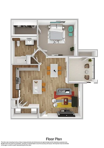 Floor plan One-Bedroom (A3)