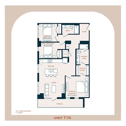 Floor plan T-14