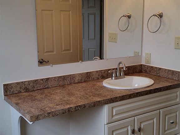 1 Bathroom - UPSTAIRS- vinyl floor-
Awesome Vanity & sink!