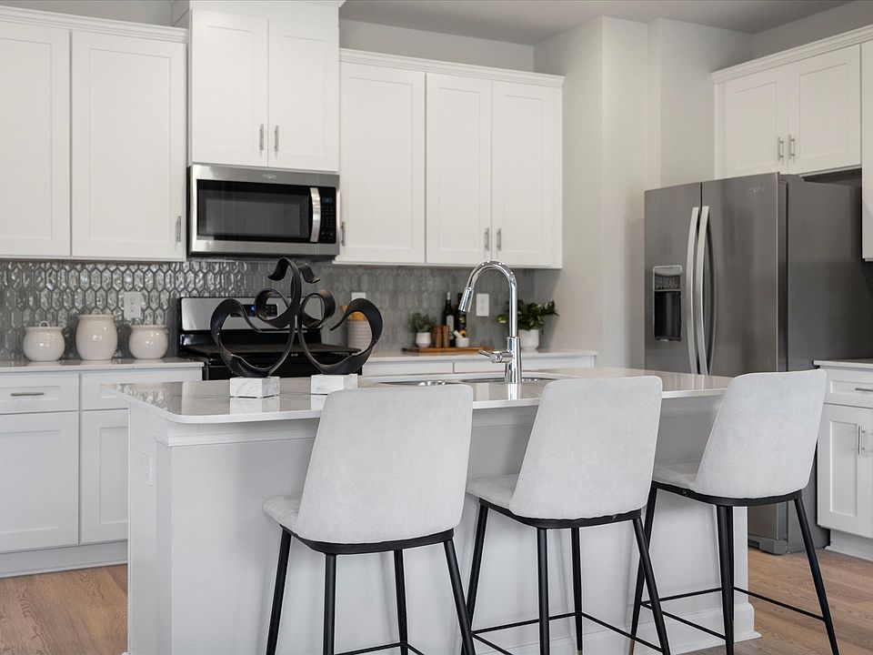 Kitchen in the Lennon floorplan at a Meritage Homes community in Greenville, SC.