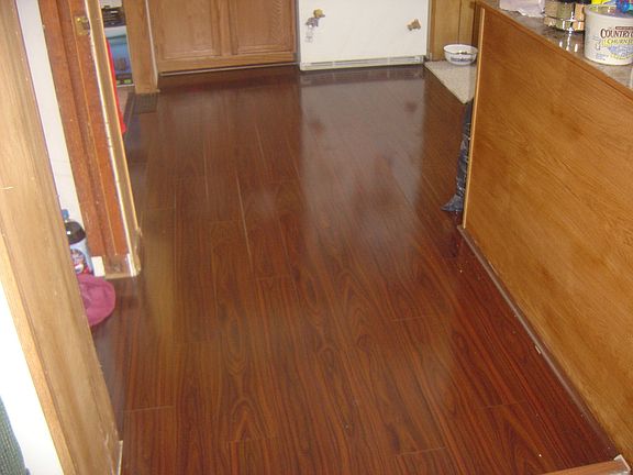 Dark Mahogany Wood Floor