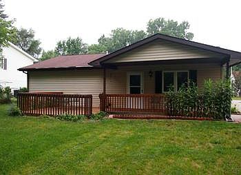 Enjoy warm days on the deck in the backyard!  Central air conditioning too when it gets too hot!