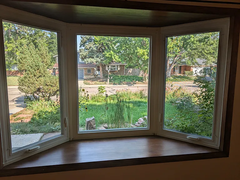 Living Room with bay window