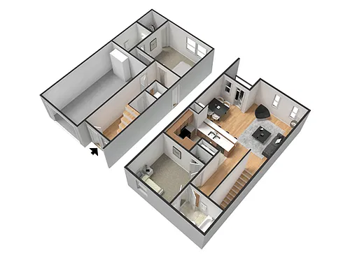 Floor plan Soho 2BR/2BA