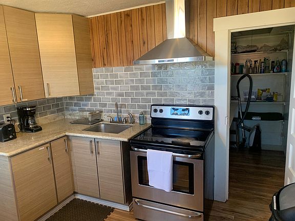 Modern kitchen with walk in pantry