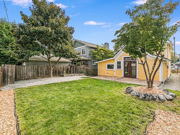 Fully fenced yard with garden space