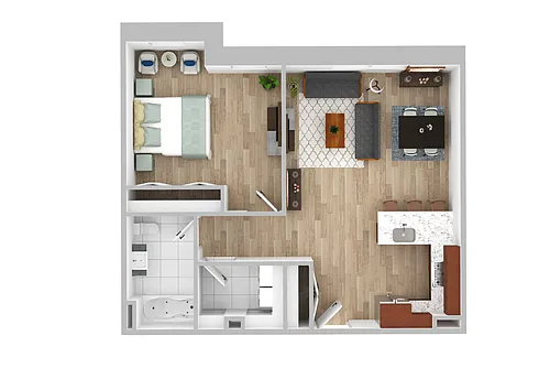 Floor plan 1 Bedroom