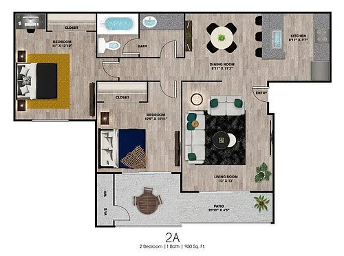 Floor plan 2A