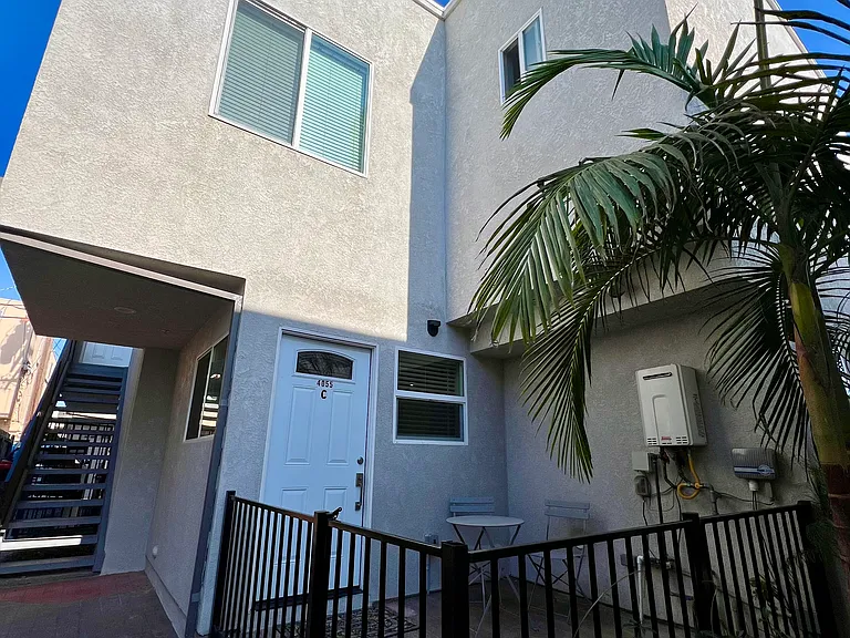 Exterior. Take stairs up to unit.