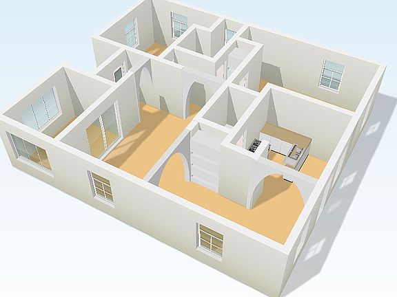 Archways between the rooms