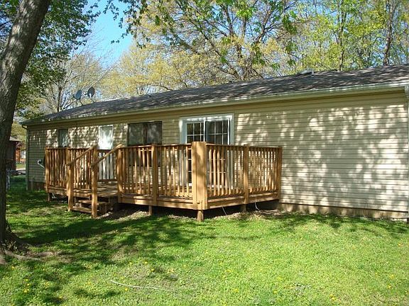 Great back yard with fence