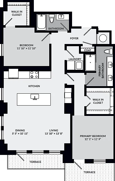 The Euclid floor plan Novel Turtle Creek