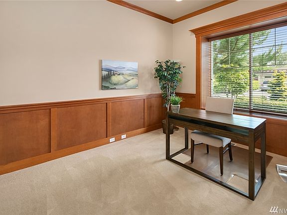 Office, or optional 4th bedroom, with beautiful details.