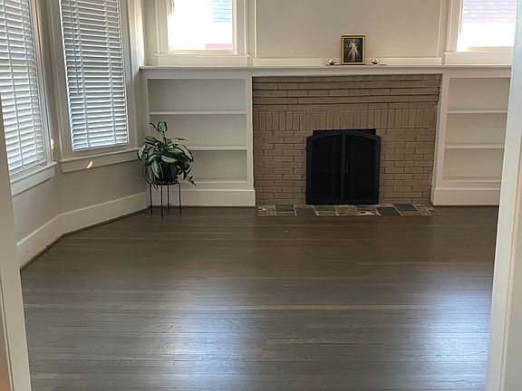 Living room, natural fireplace