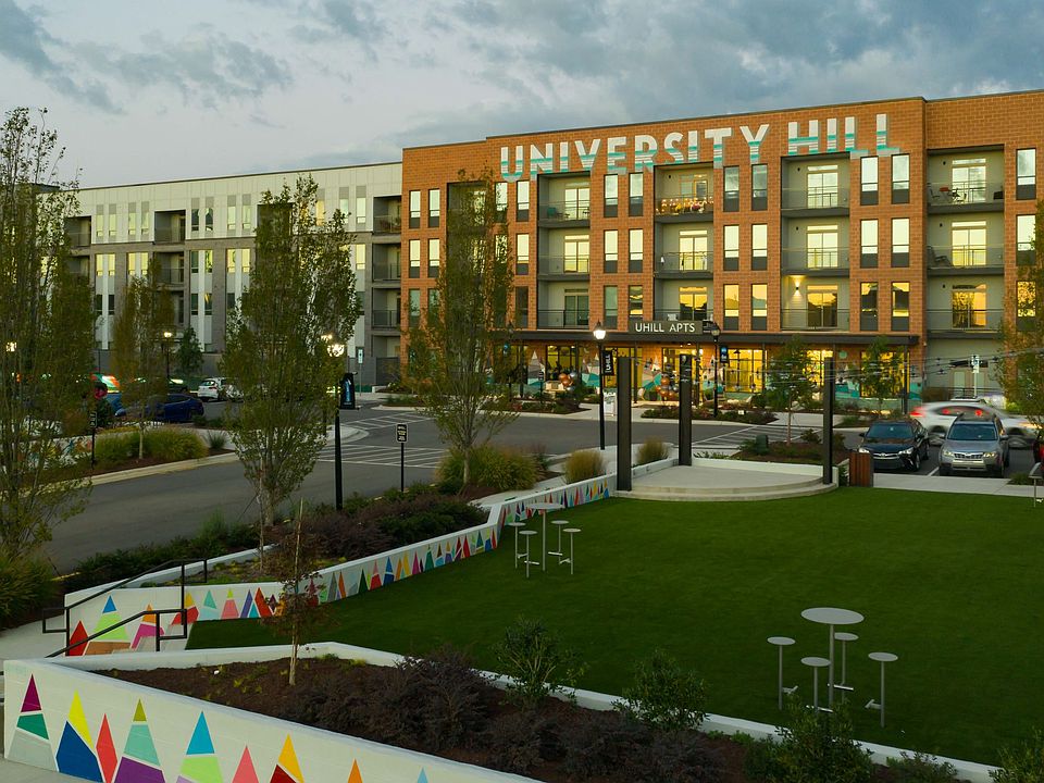 Exterior View of UHill Apartments in Durham, NC