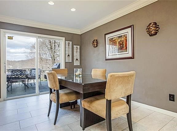 Dining room open to kitchen
