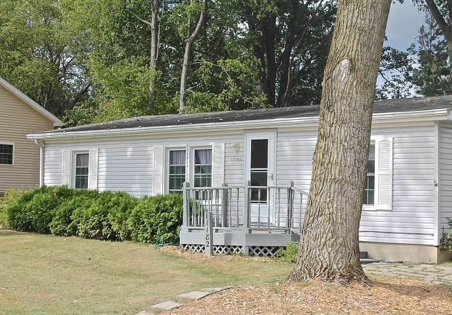 Shaded front entrance