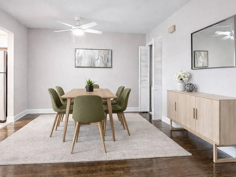 Elevate your lifestyle at Toms River Apartments with stylish interiors and modern amenities. The inviting dining area sets the perfect tone for gatherings and relaxation. Explore your new home today and schedule a visit!