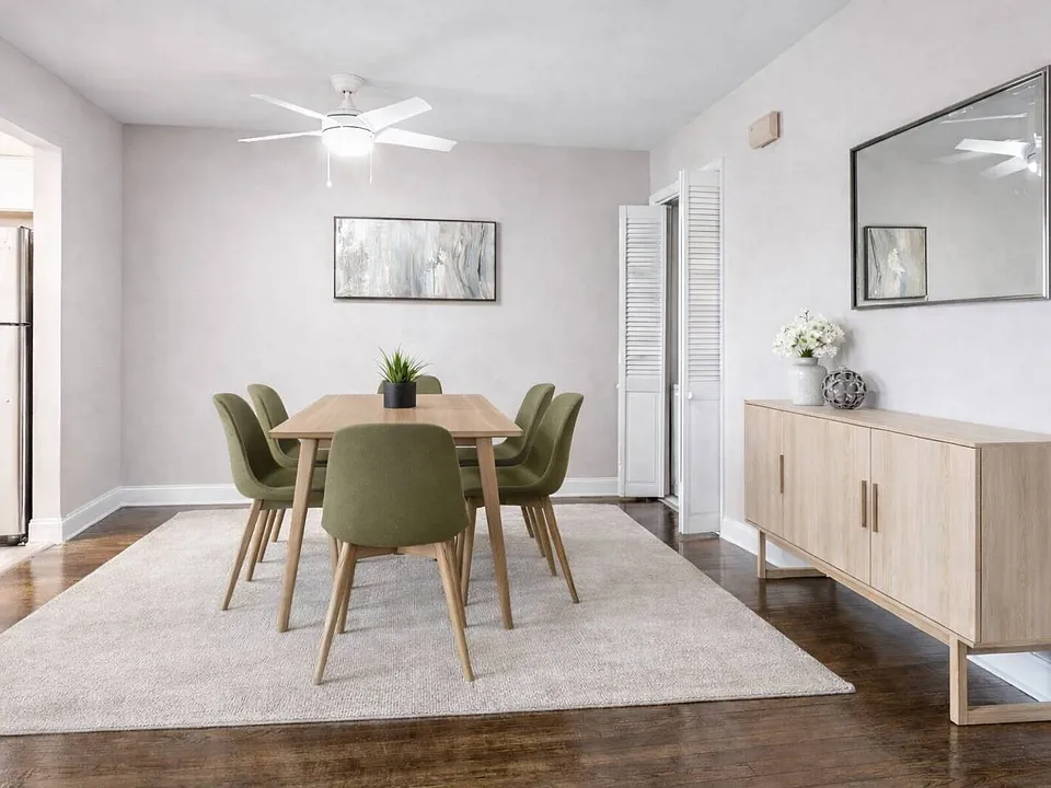 Elevate your lifestyle at Toms River Apartments with stylish interiors and modern amenities. The inviting dining area sets the perfect tone for gatherings and relaxation. Explore your new home today and schedule a visit!