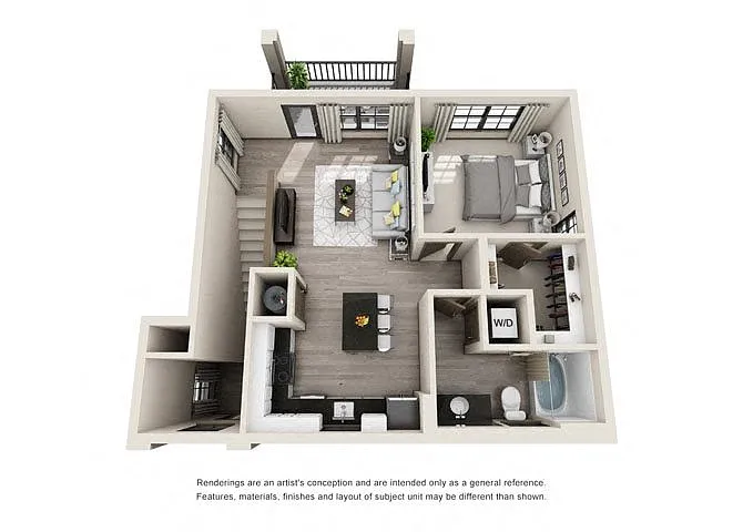 Floor plan Nelson with Assigned Garage
