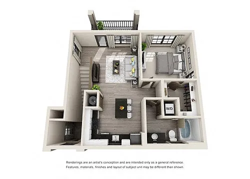Floor plan Nelson with Assigned Garage