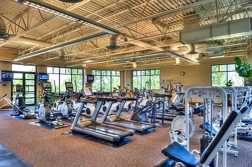 Full size gym at main clubhouse