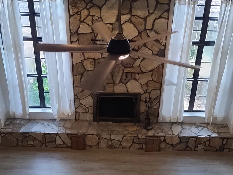 Living Room/fireplace looking down from 2nd story study