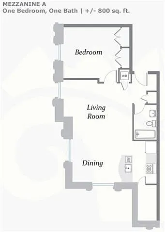 Floor plan Mezzanine A