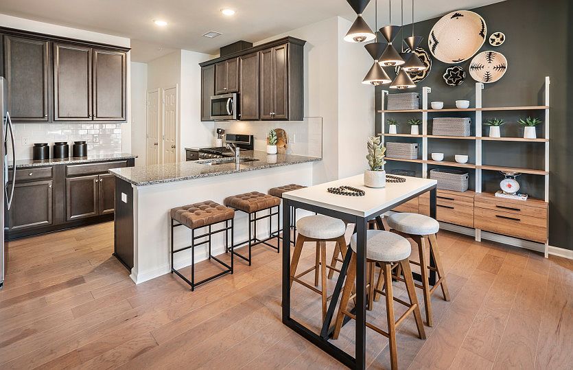 Designer kitchen with plenty of cabinet space