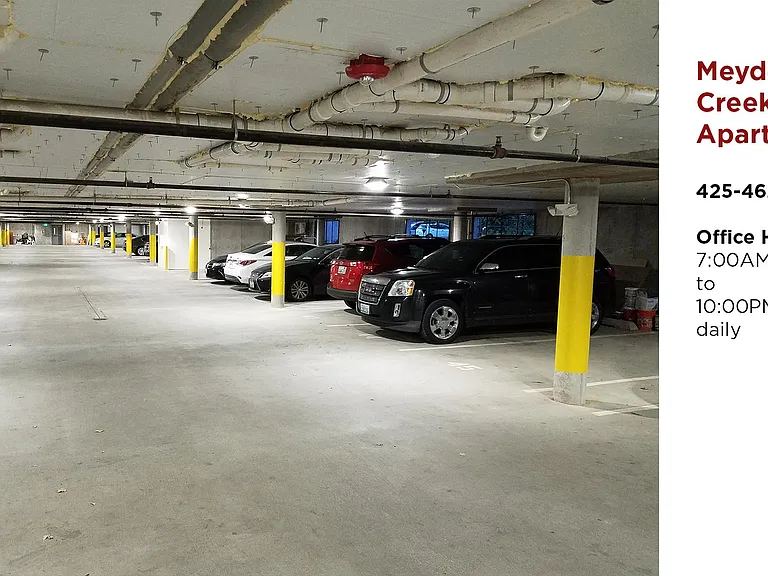 gated parking garage