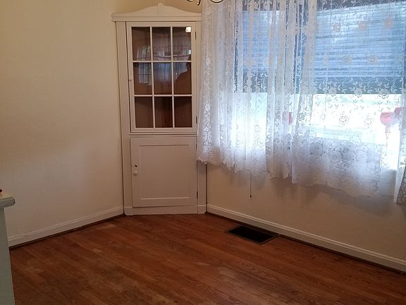 Dining rm, built-in China cabinet
