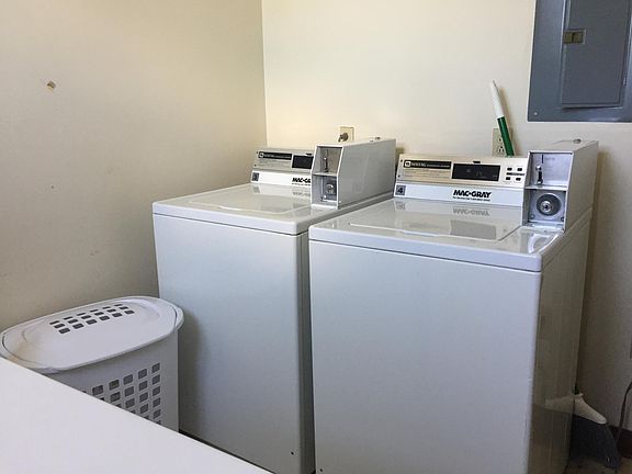 Coin operated laundry available to all tenants
