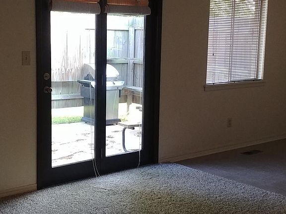 Living room with patio doors