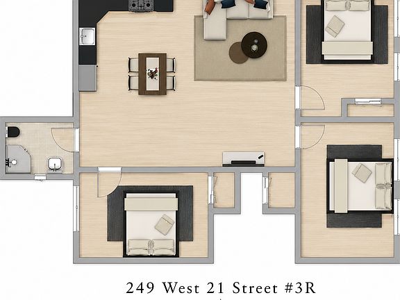 2nd image of 249 W 21st St APT 3R