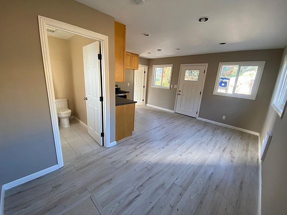 Living room and dining room