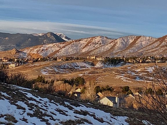 View from the deck, living room and kitchen.