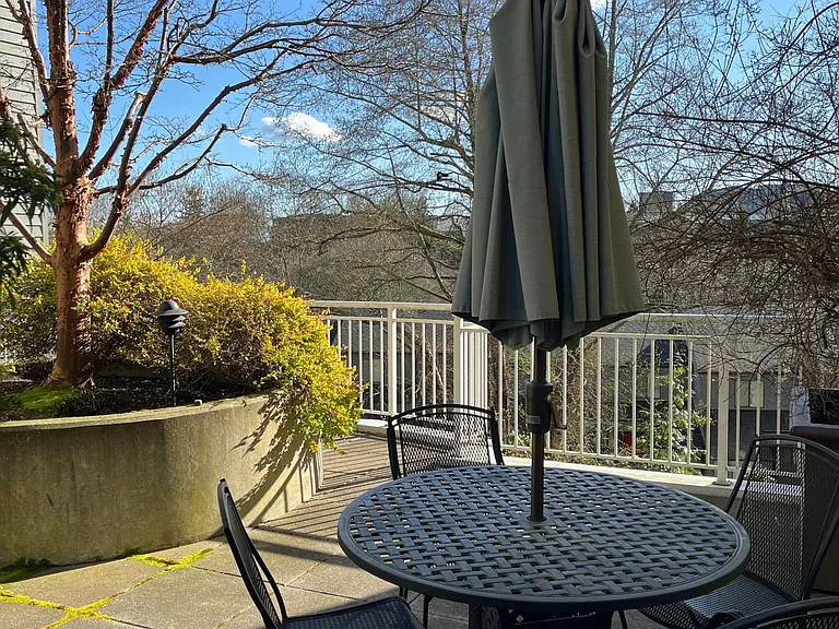 Outdoor seating.