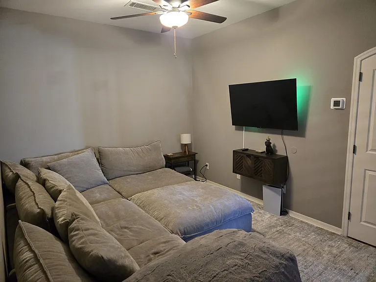The Viral Costco Couch in the den/movie room