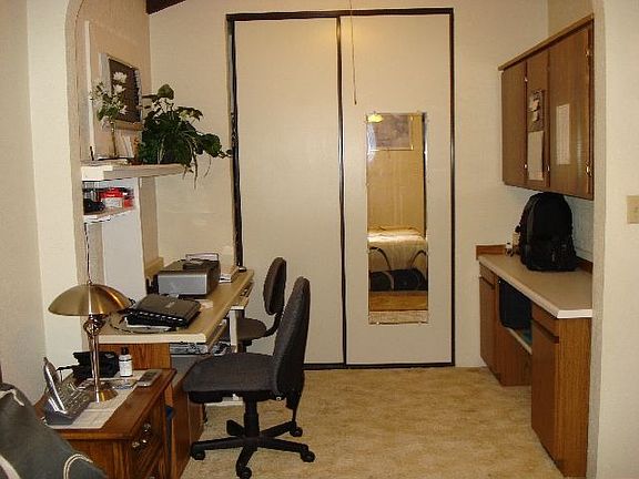 Office space in master bedroom