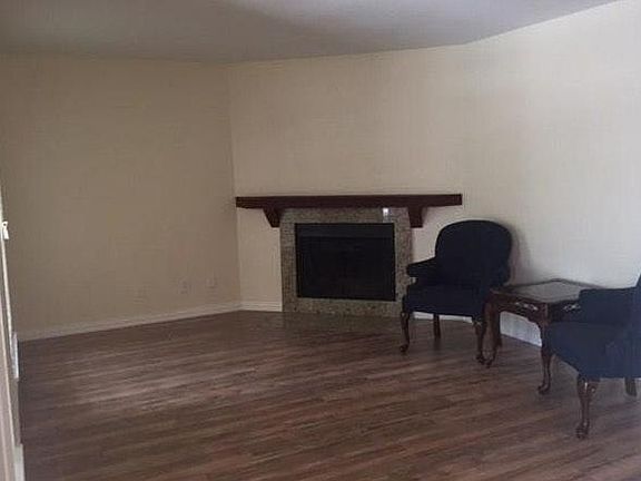 Living room with fireplace