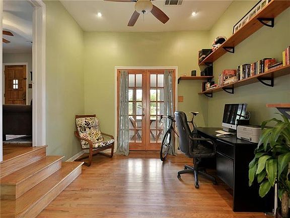 French doors from office to porch