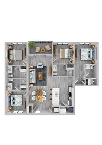 Floor plan NMC Studio - Shared