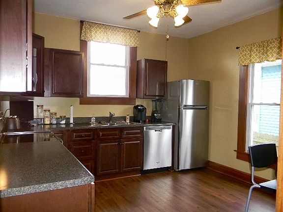 Stainless steel appliances included in sale.
