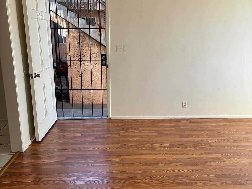 View to front door/living room. Although there is an additional entrance near the kitchen.