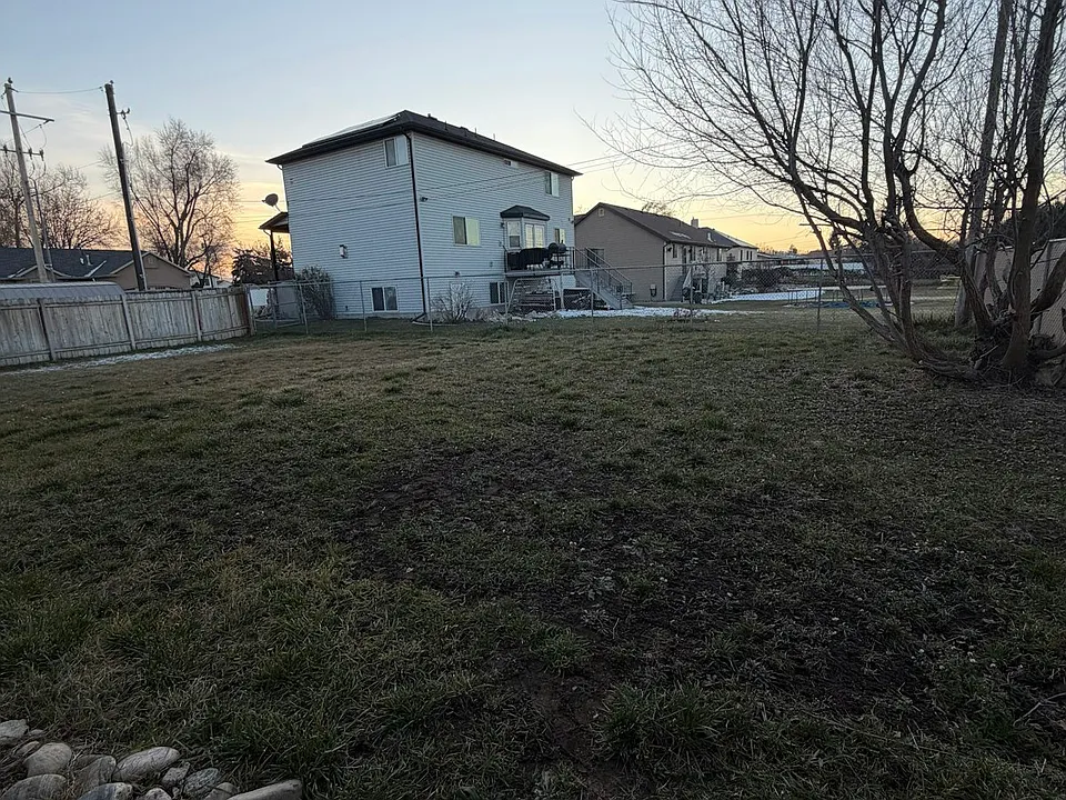 Backyard will be split with a fence for each unit to have a personal yard