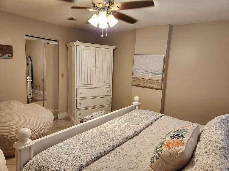Bedroom 2 King size bed, large room with large walk in closet